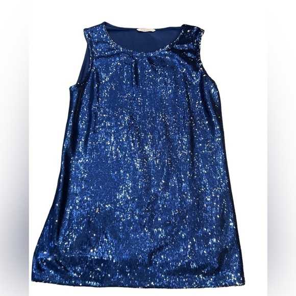 Camaieu Sequenced Midnight Blue Women Top - Picture 1 of 9